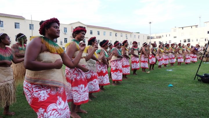 Let’s dance! A cultural ceremony welcomes RAMSI guests to Solomon