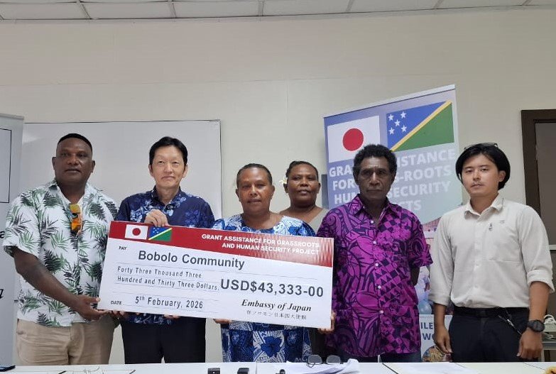 Japan funds Bobolo community Water Supply Project in Malaita