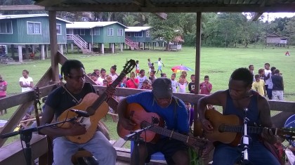 A string band performing at Bita'ama north Malaita