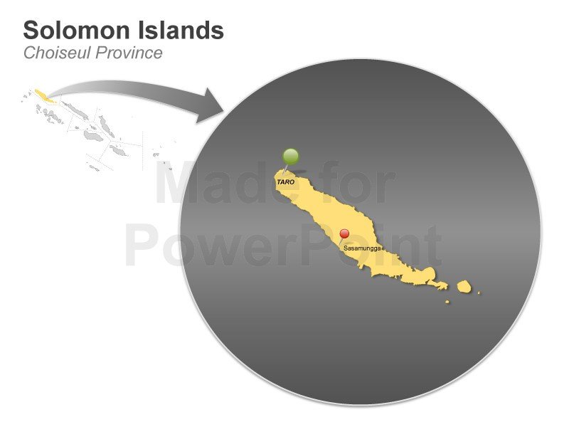 Choiseul Province map SIBC