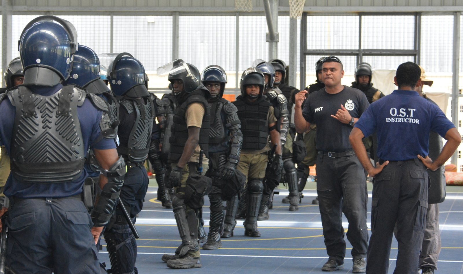 Police officer during the training | SIBC