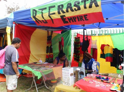 A market stall at the recent Youth Market. Photo credit: Y@W.