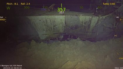 World War II carrier wreckage found