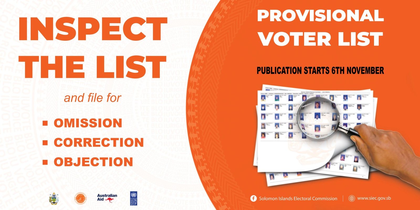Pay, access, and view Provisional Voter List can be accessed but with