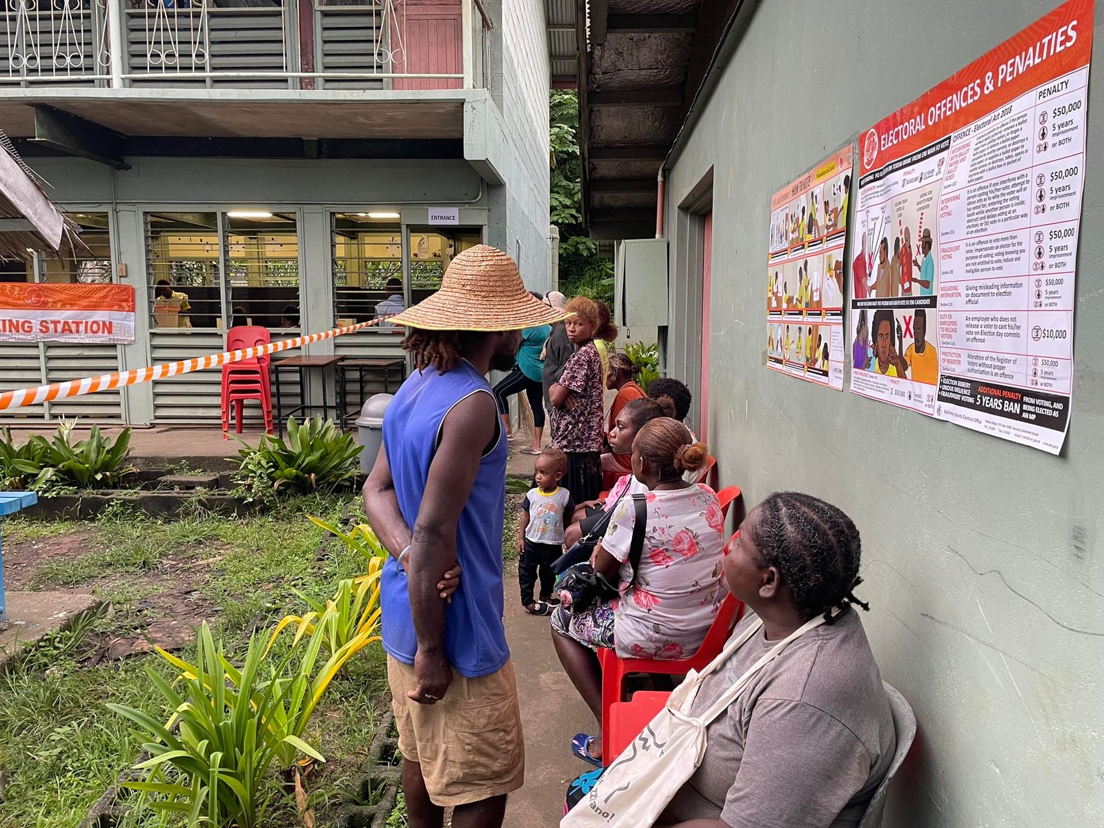 Polling day in Solomon Islands Polling day in Solomon Islands