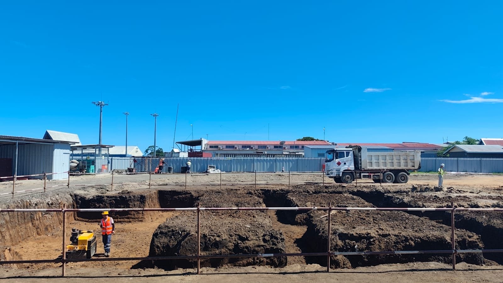 Construction of new Fire station at Honiara International Airport progresses Construction of new Fire station at Honiara International Airport progresses