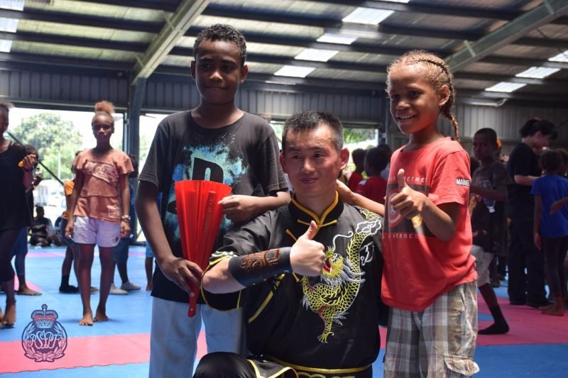 Learning basic Chinese Kung Fu for a ‘stronger police family culture