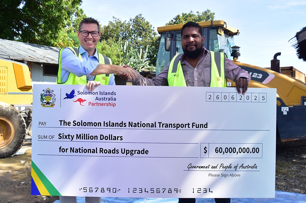 Australia provides SBD60 million to support roads upgrade in Solomon Islands Australia provides SBD60 million to support roads upgrade in Solomon Islands