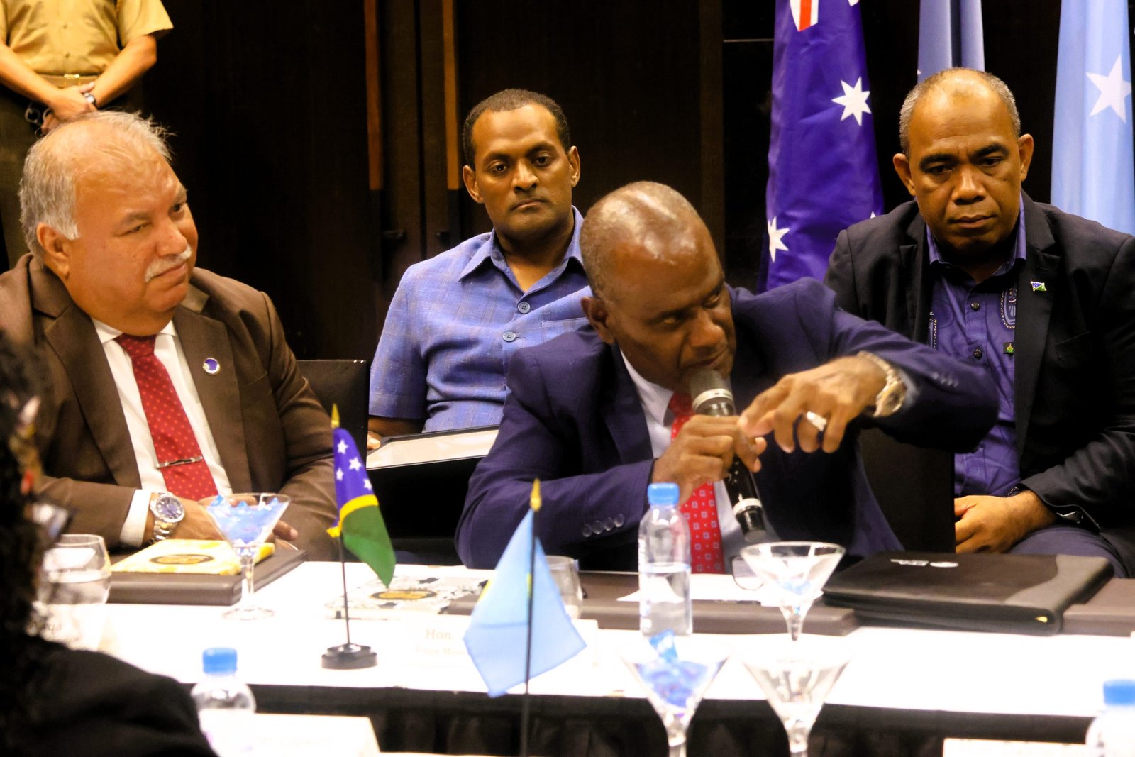 Prime Minister Manele participates in U.S.–Pacific Islands roundtable discussion Prime Minister Manele participates in U.S.–Pacific Islands roundtable discussion