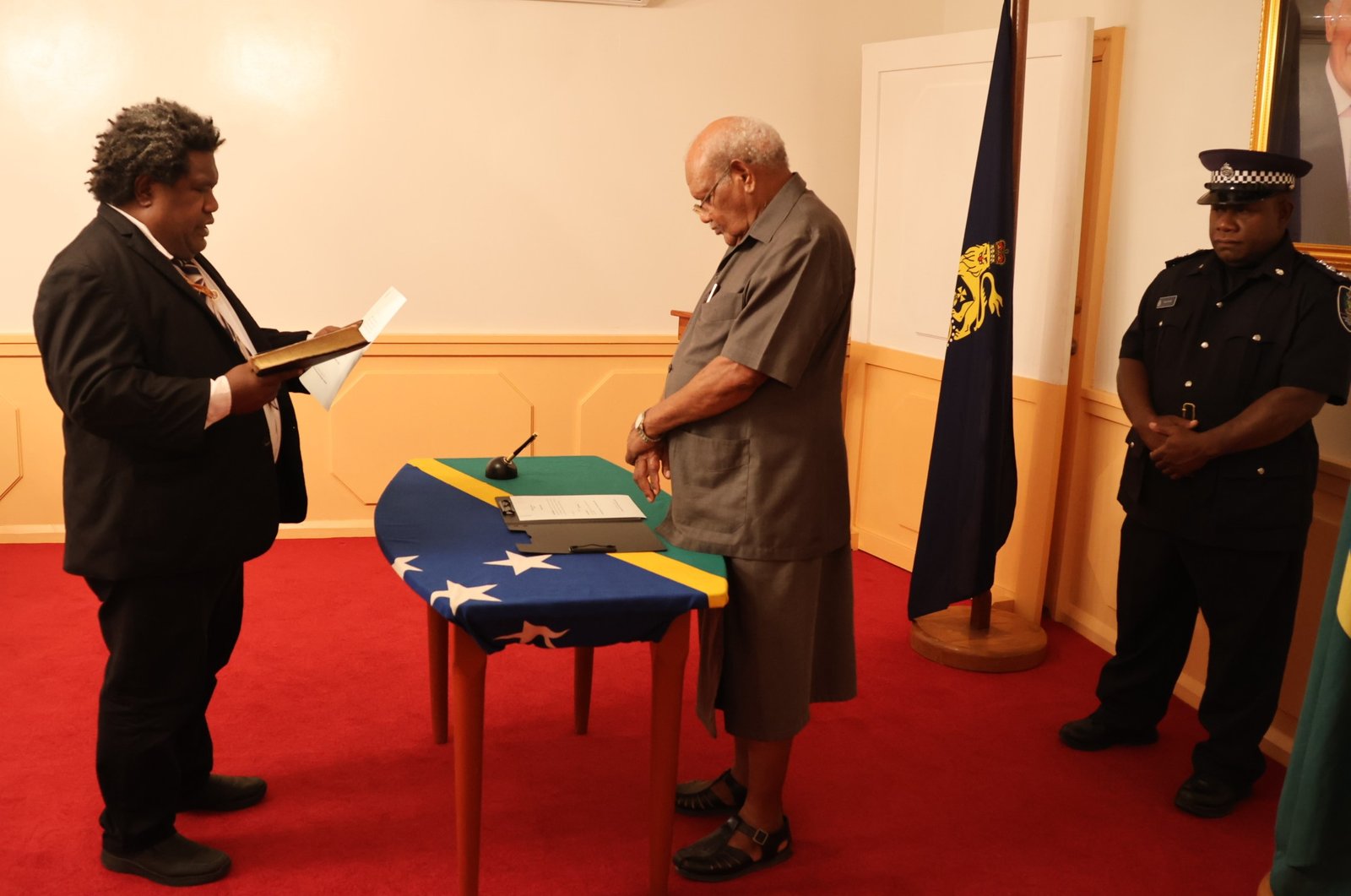 David Hiba sworn in as new Permanent Secretary for Environment, Climate Change, Disaster Management and Meteorology