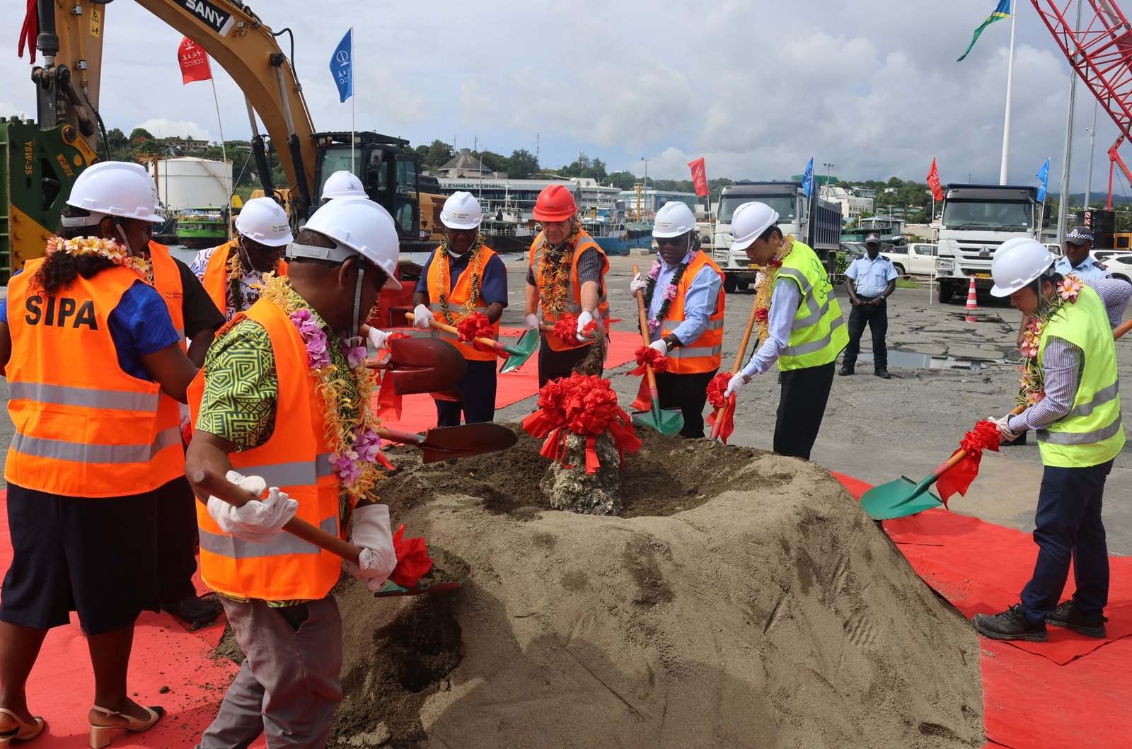 PM Manele marks groundbreaking of SIPA Berth 1 Project