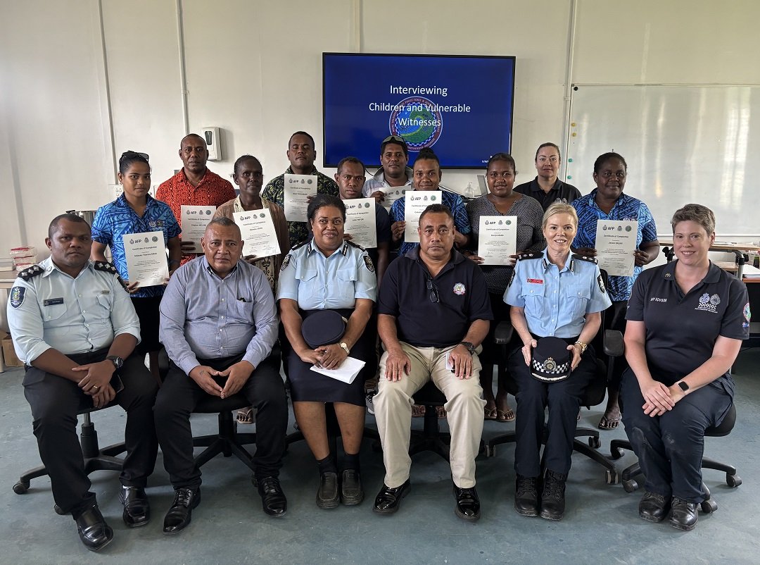 RSIPF officers completed child and vulnerable witness interviewing training program