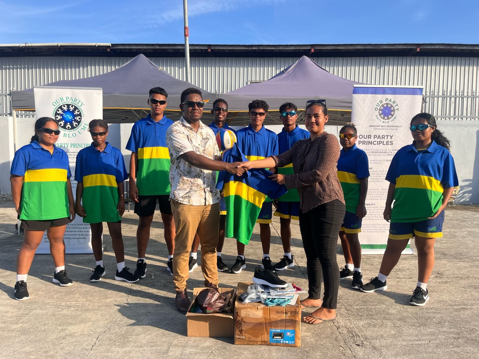 OUR Party champions youth empowerment through support for U-18 national beach volleyball team OUR Party champions youth empowerment through support for U-18 national beach volleyball team