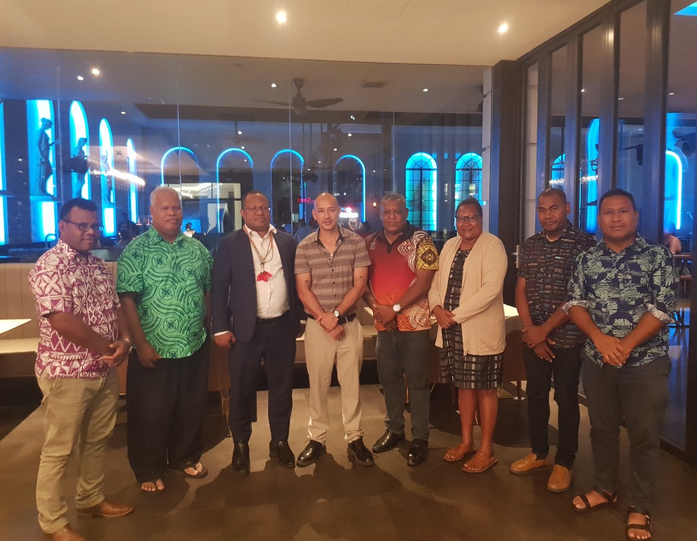 Minister of Home Affairs Hon. Vave Jnr pays courtesy call on PNG Minister of Sports