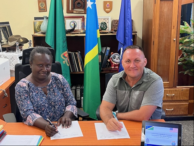 Solomon Islands and United States Sign Bilateral Explosive Ordnance Agreement Solomon Islands and United States Sign Bilateral Explosive Ordnance Agreement